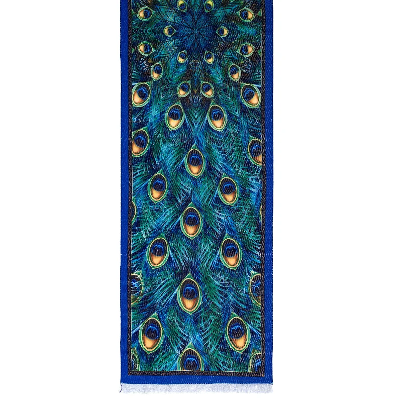 Peacock Viscose\Poly Scarf