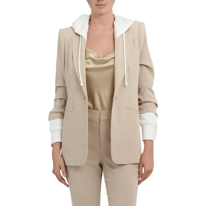 Cinq A Sept Hooded Khloe Jacket Khaki/White Hooded Blazer