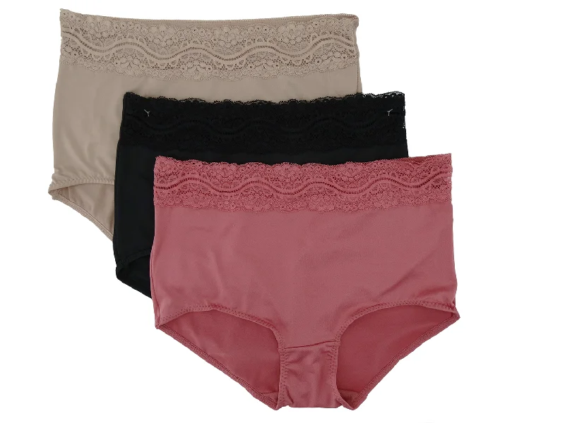 Inner Sense - Ladies' 3Pk Lace Trim Panties (S-XL)