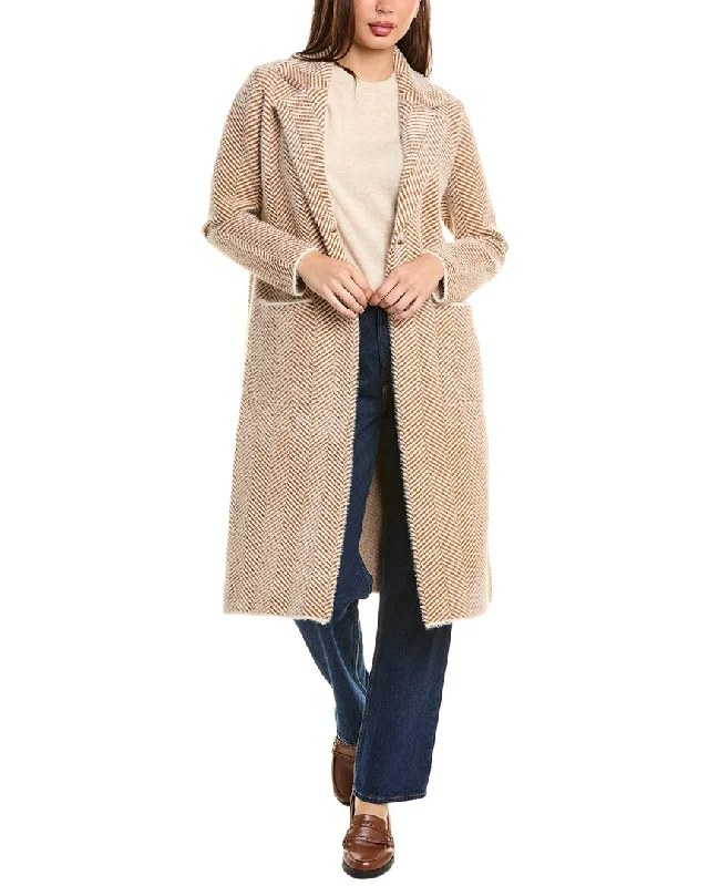 Stella + Lorenzo Herringbone Coat