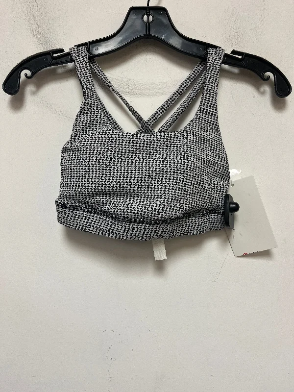 Black & White Athletic Bra Lululemon, Size 2