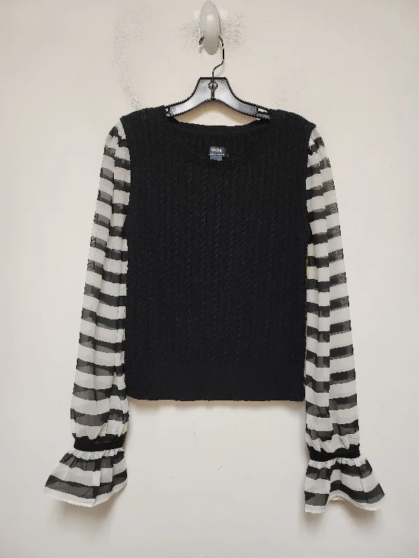 Top Long Sleeve By Maeve In Striped Pattern, Size: M